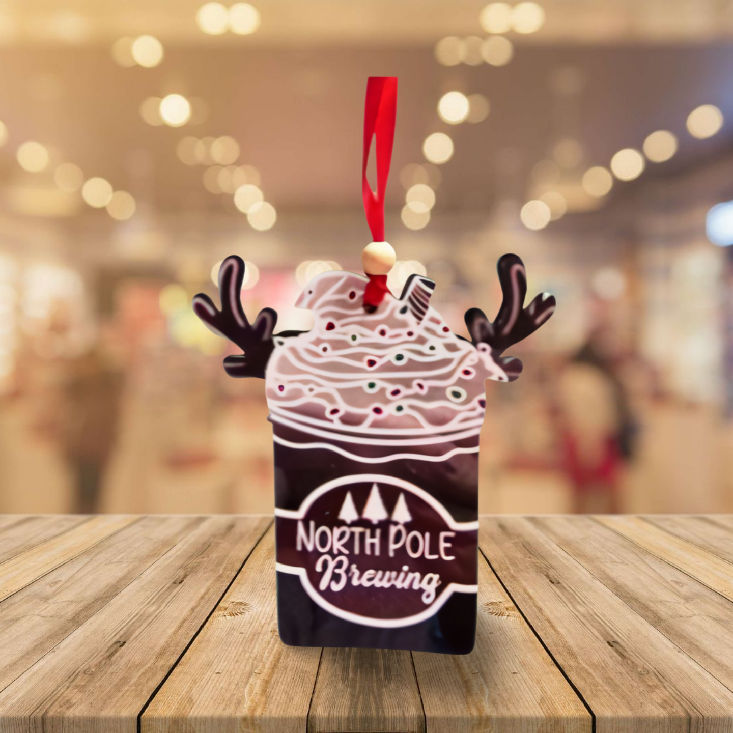 Reindeer Cup Sublimated Ornament