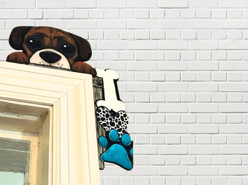 Dog Shaped Sublimated Corner Sitter