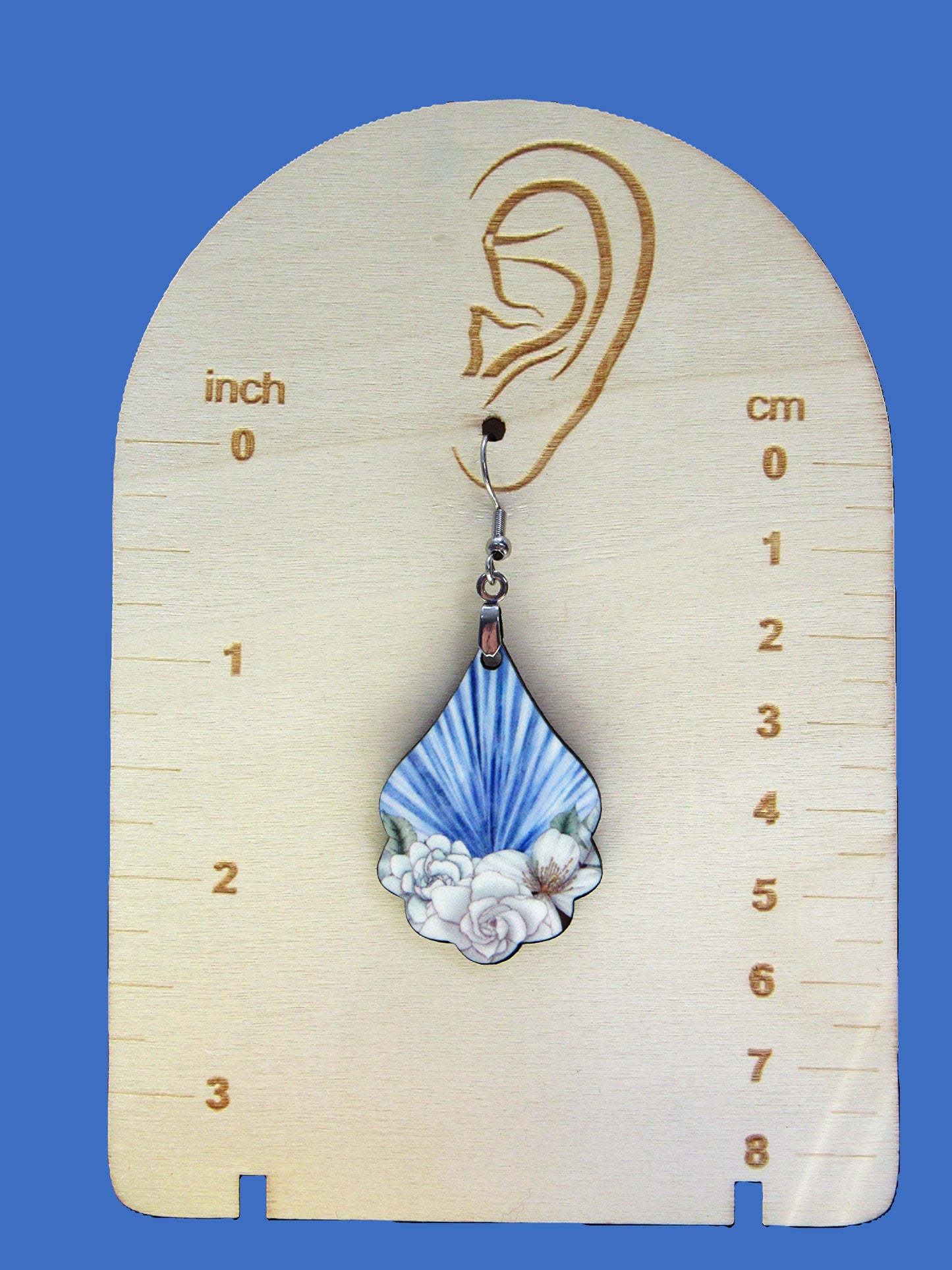 Fancy Teardrop Shaped Sublimated Earrings