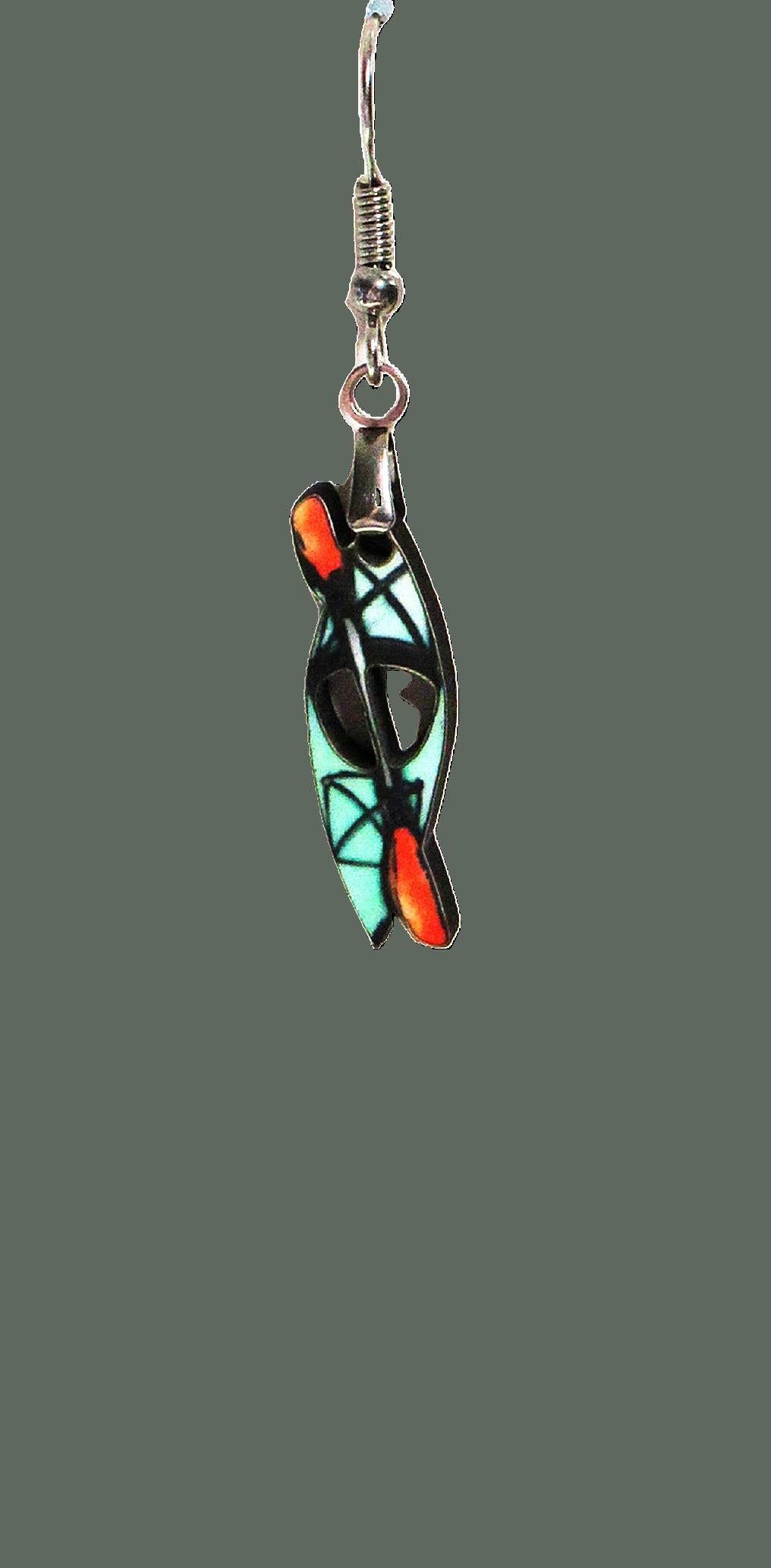 Kayak Shaped Sublimated Earrings