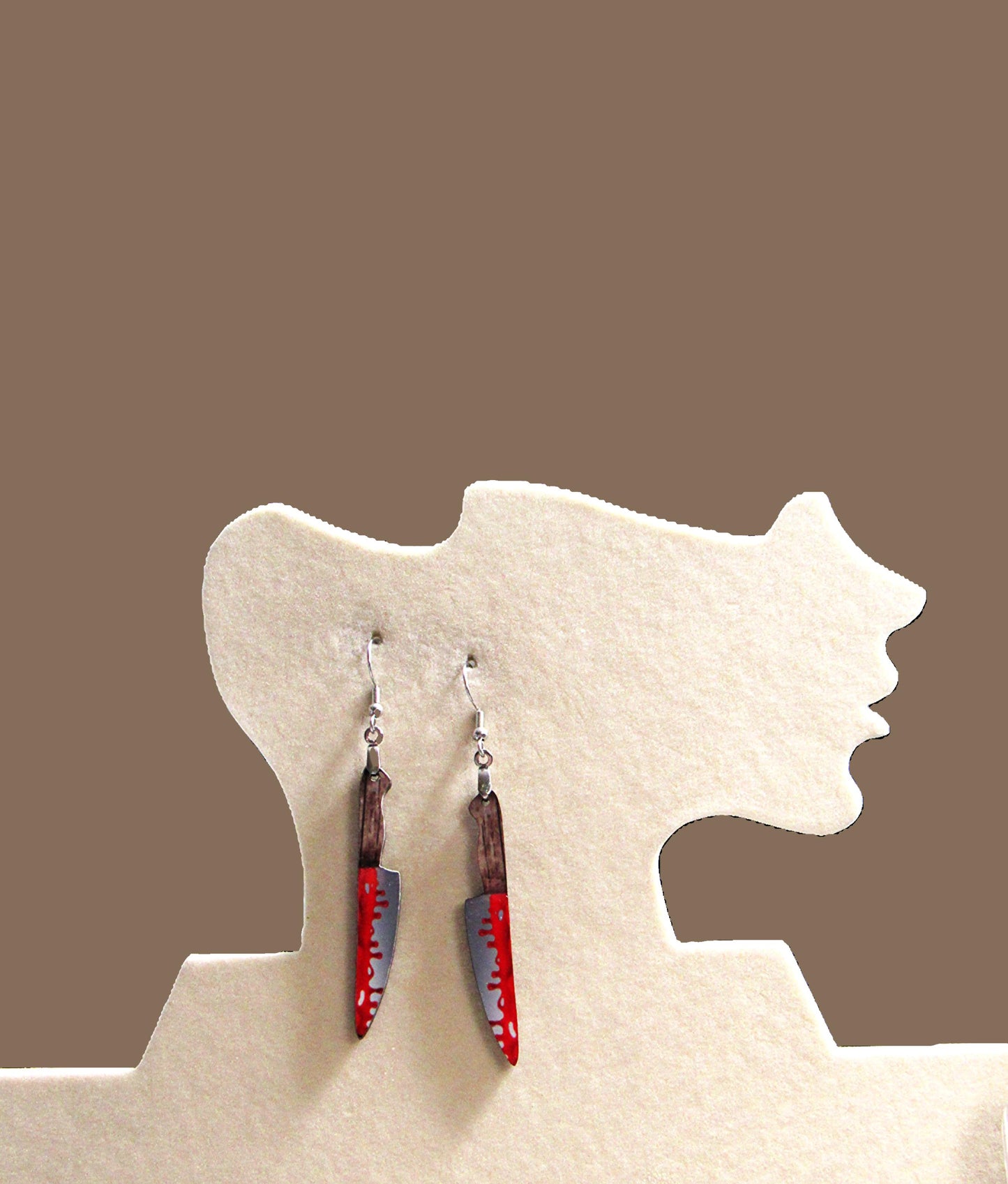 Knife Shaped Sublimated Earrings 1.5 inch