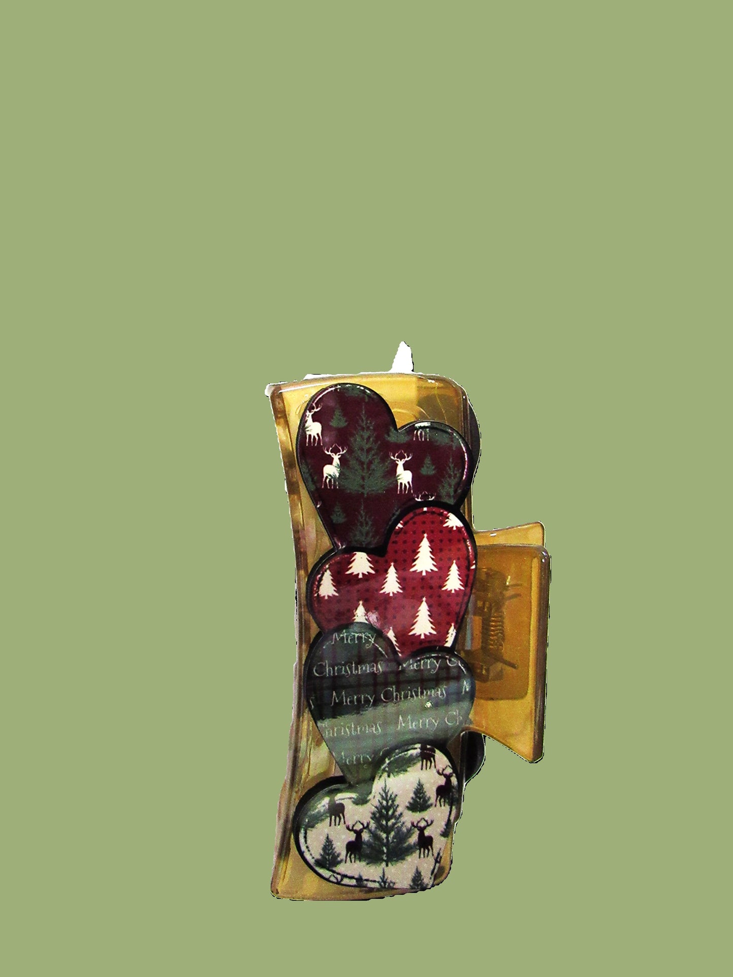 Heart Shaped Sublimated Hair Clip Large