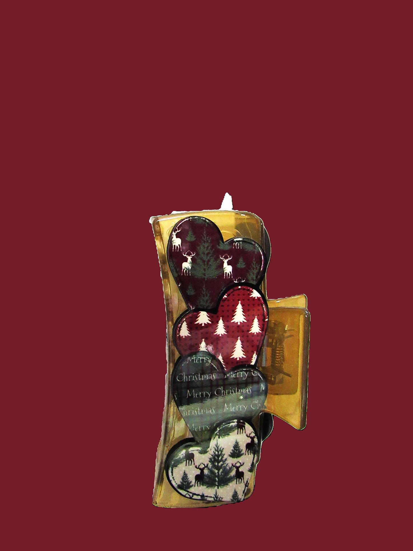 Heart Shaped Sublimated Hair Clip Large