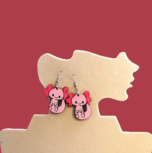 Axoloti Shaped Sublimated Earrings