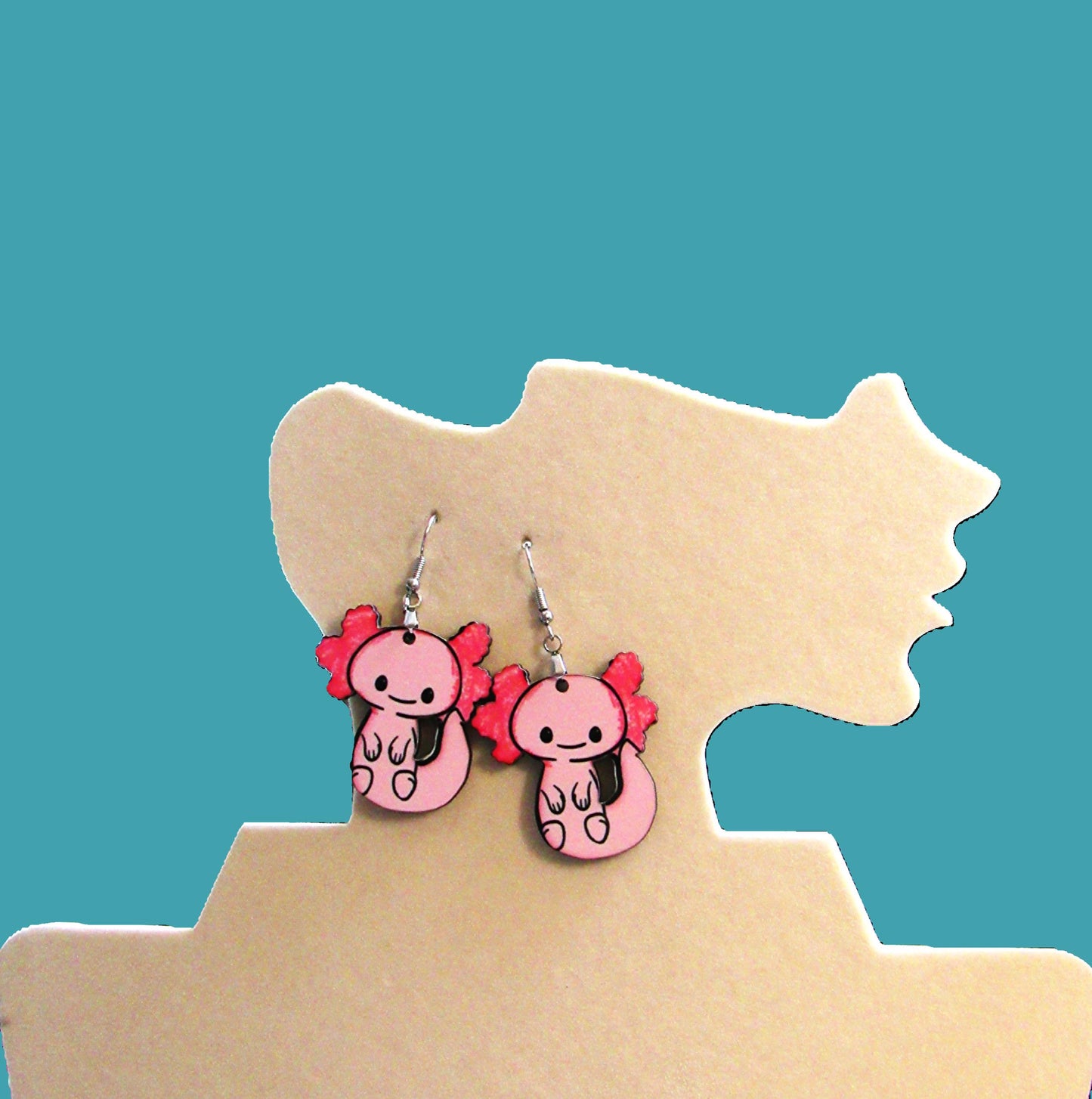 Axoloti Shaped Sublimated Earrings