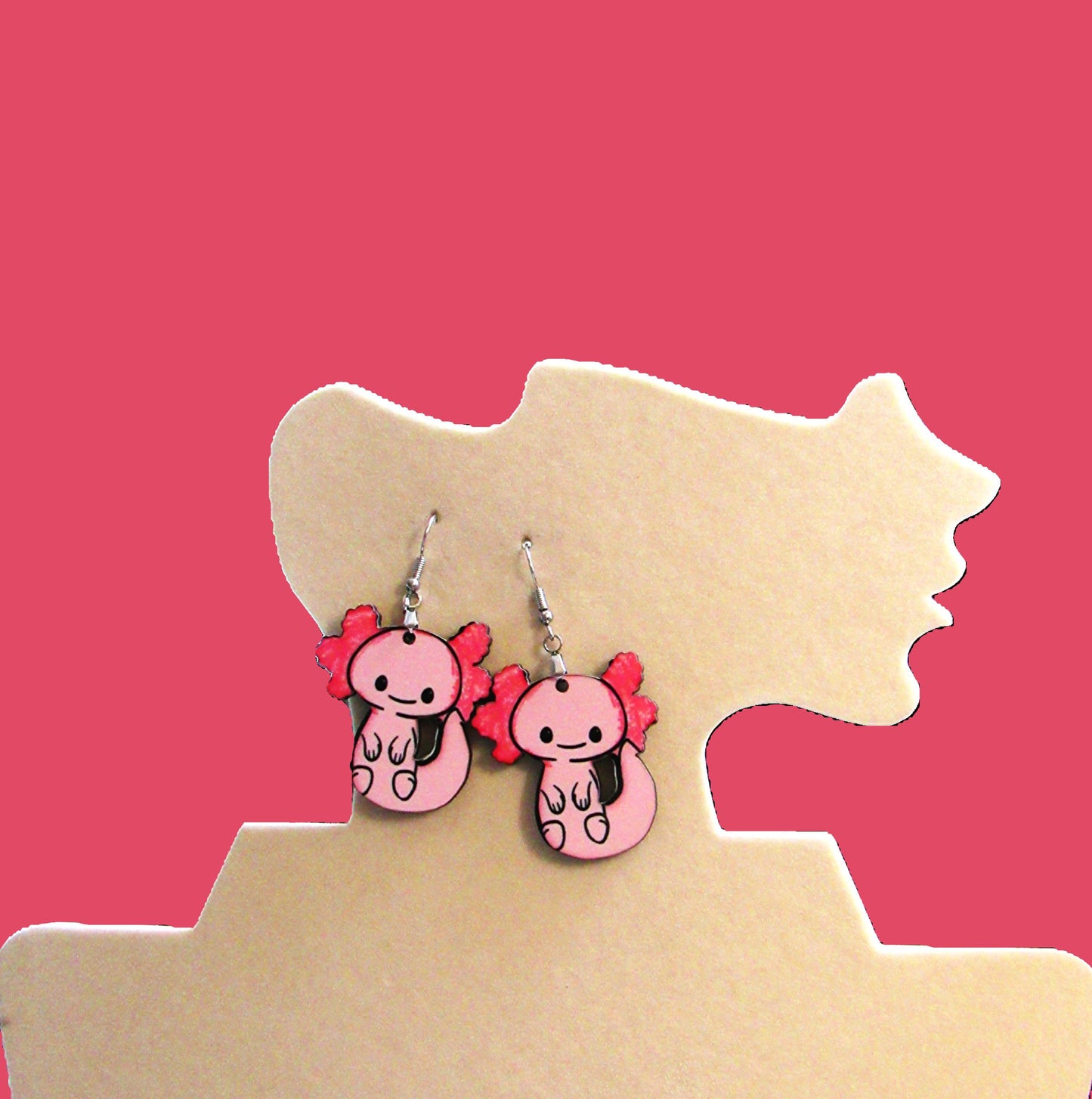 Axoloti Shaped Sublimated Earrings