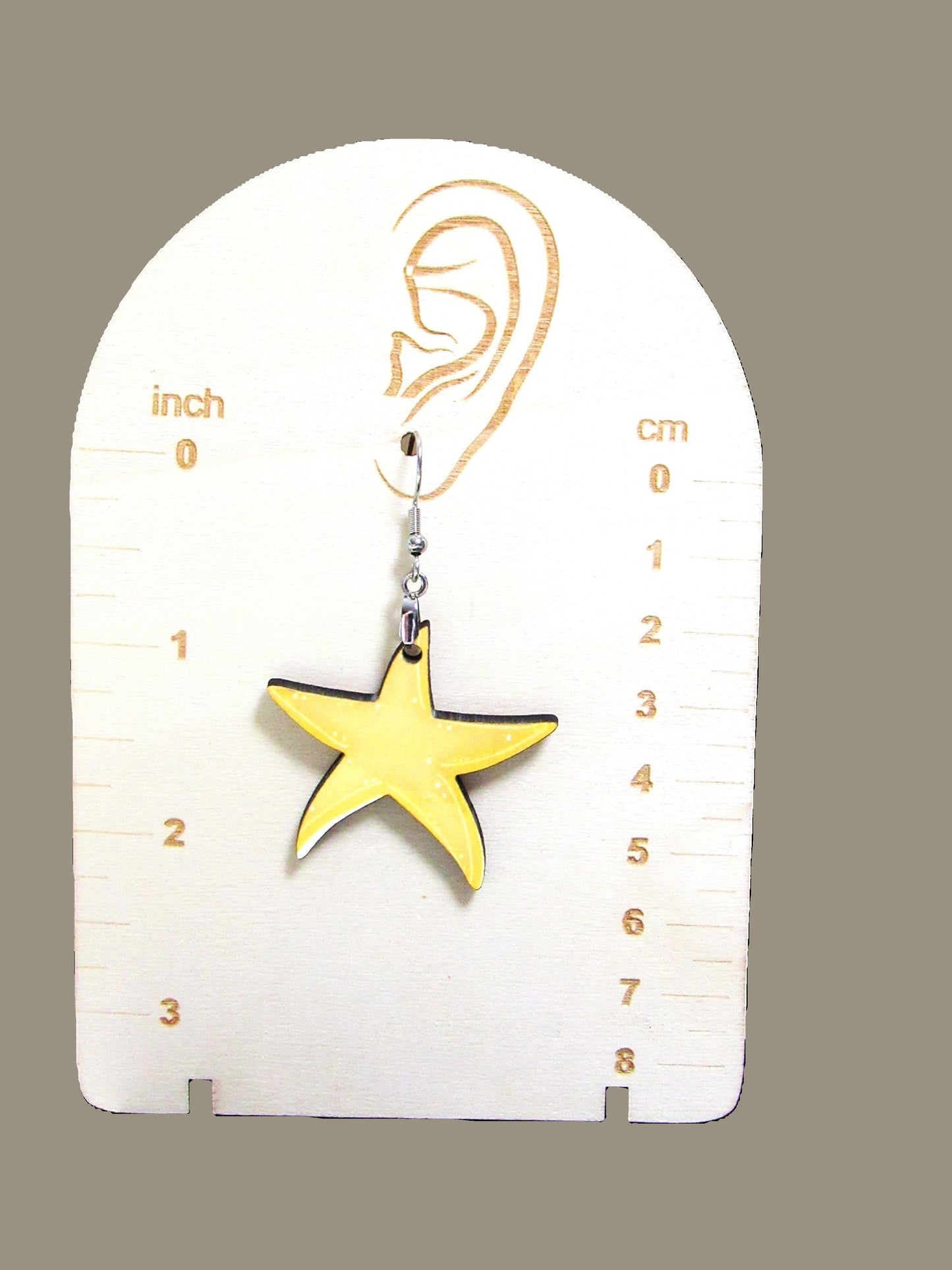 Starfish Shaped Sublimated Earrings