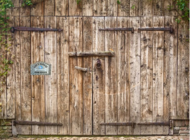 Dad's Garage Rounded Top Sublimated Door Hanger