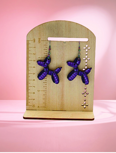 MDF-Dog Balloon Shaped Sublimated Earrings 1.5 inch