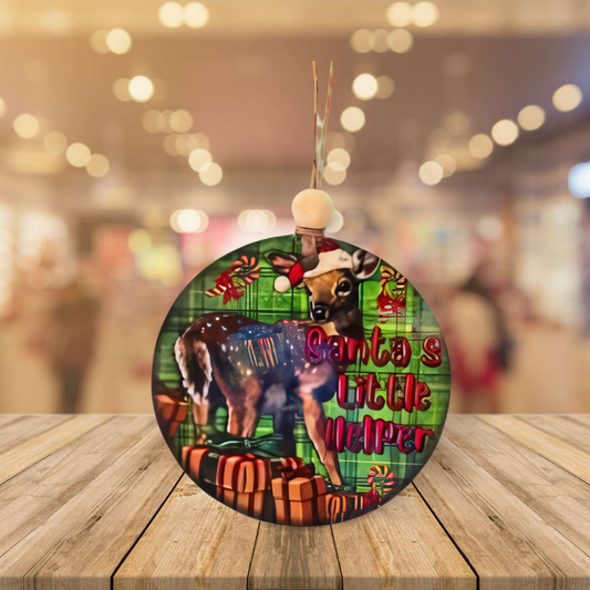 Round Shaped Sublimated Ornament