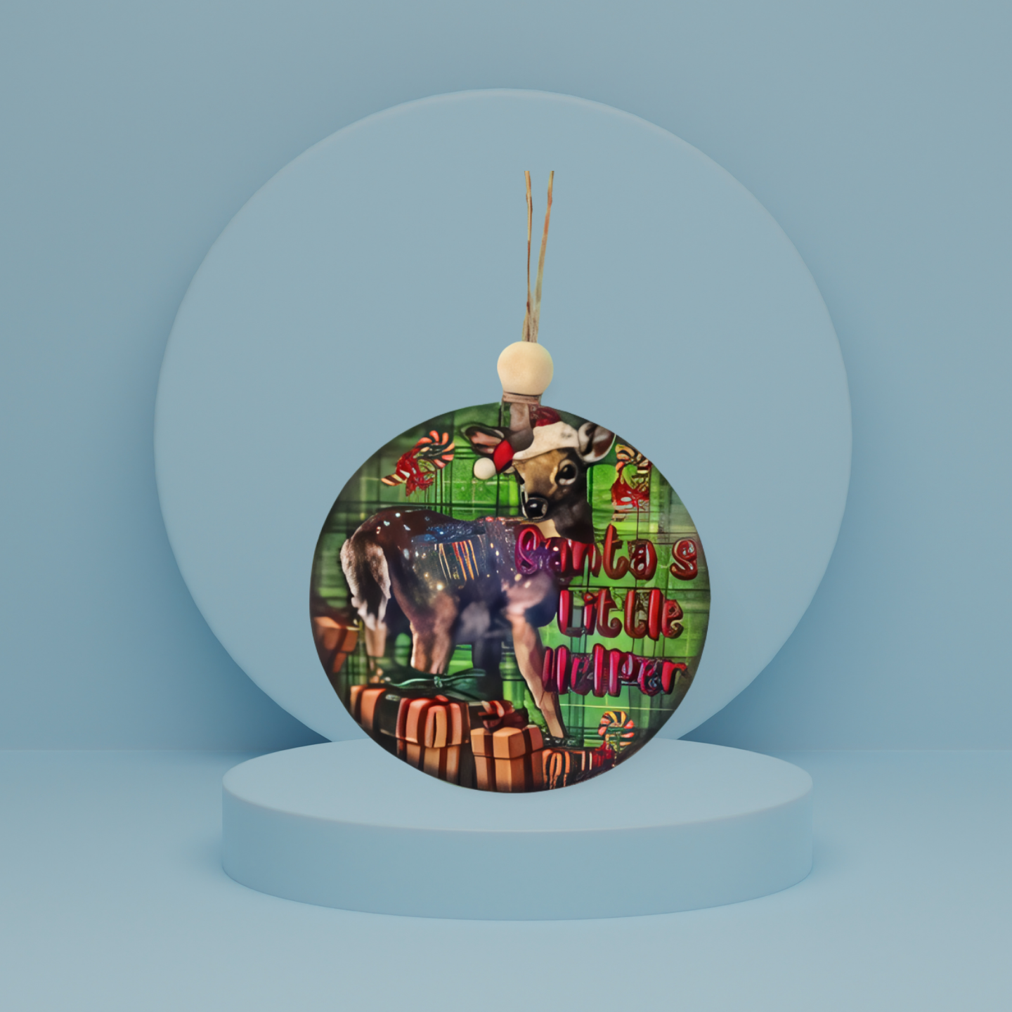 Round Shaped Sublimated Ornament