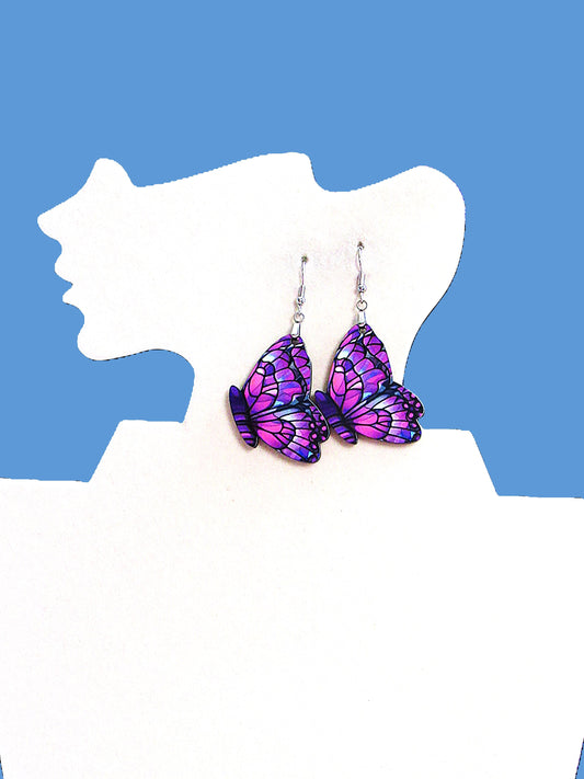Butterfly Shaped Sublimated Earrings