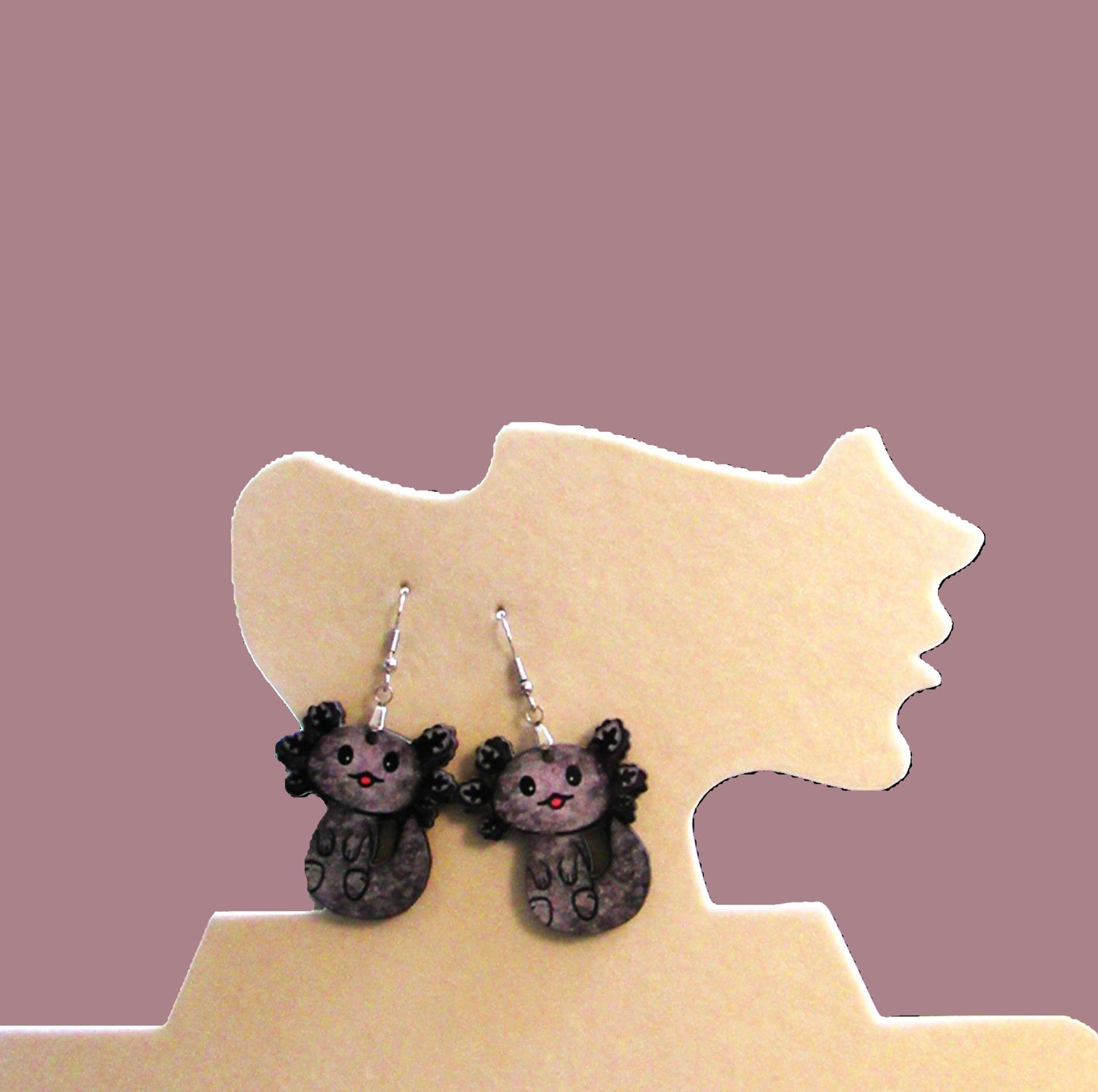 Axoloti Shaped Sublimated Earrings