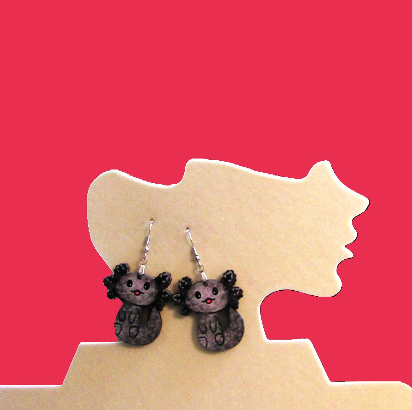 Axoloti Shaped Sublimated Earrings