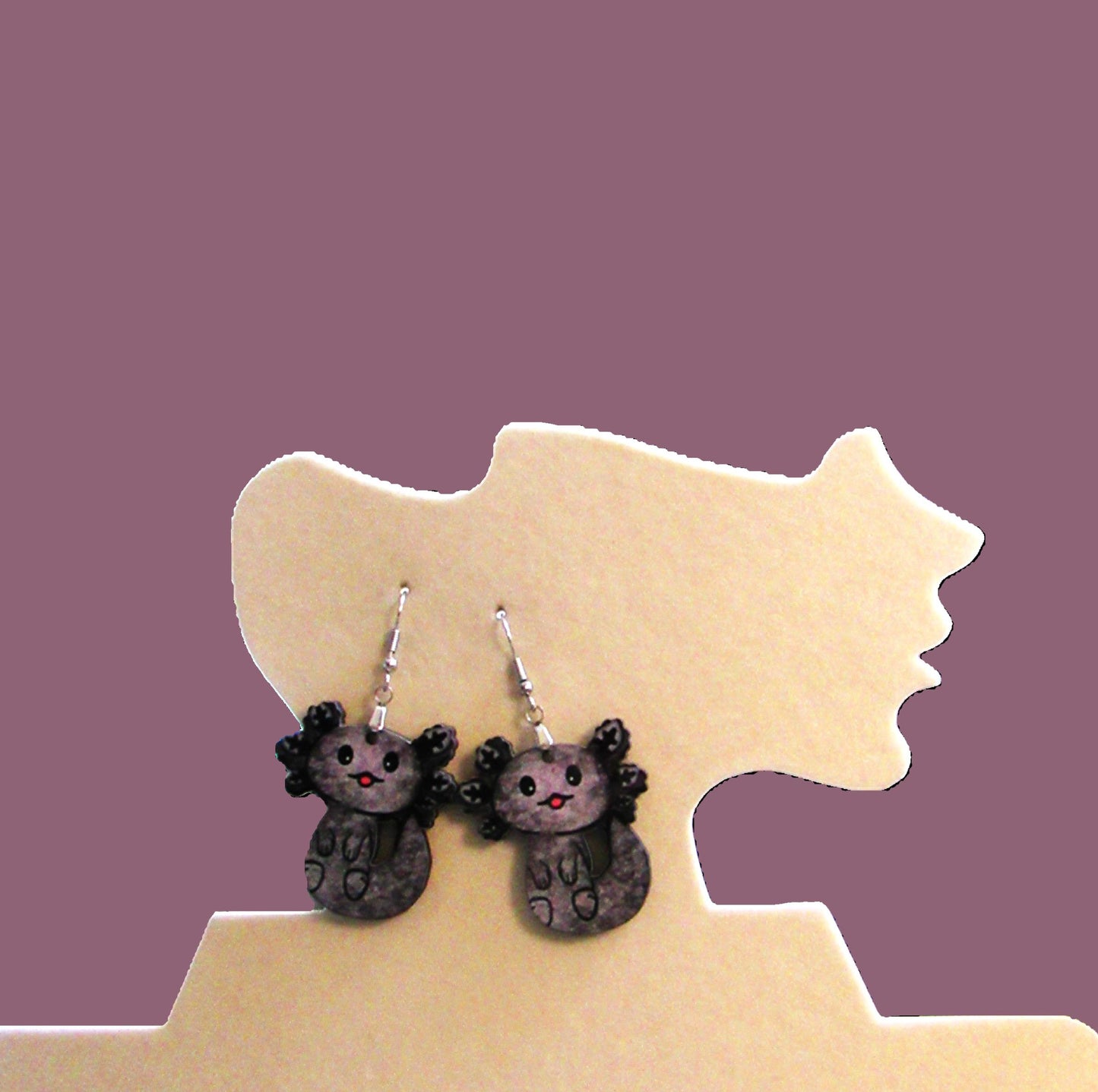 Axoloti Shaped Sublimated Earrings