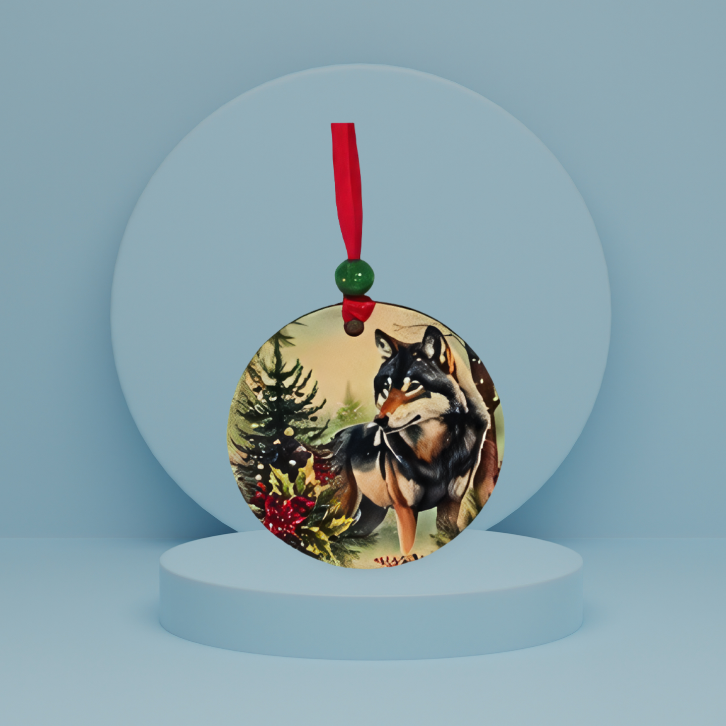 Round Shaped Sublimated Ornament