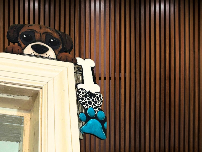 Dog Shaped Sublimated Corner Sitter