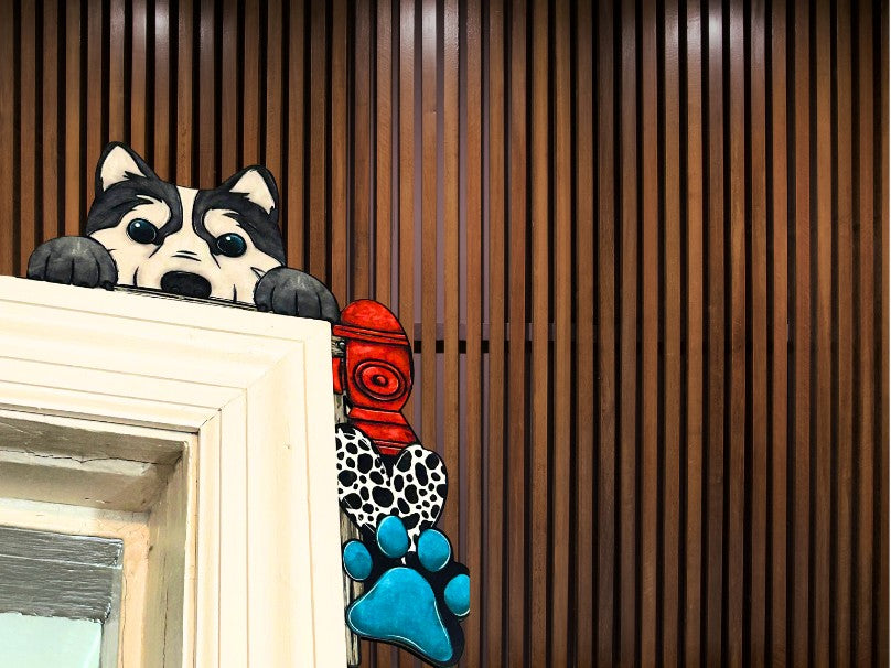 Dog Shaped Sublimated Corner Sitter