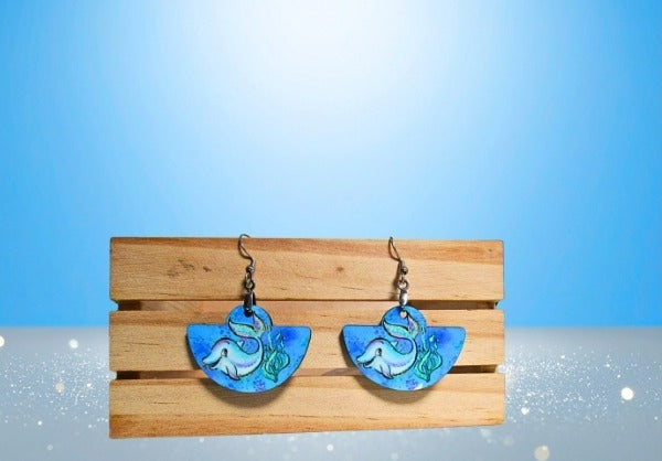 MDF-Boho Rounded Sublimated Earrings 1.5 inch