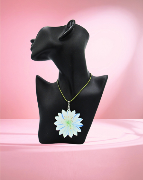 MDF- Edellweiss Shaped Sublimated Necklace 24 inch