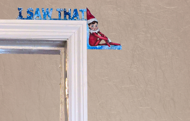 Elf Shaped Sublimated Corner Sitter