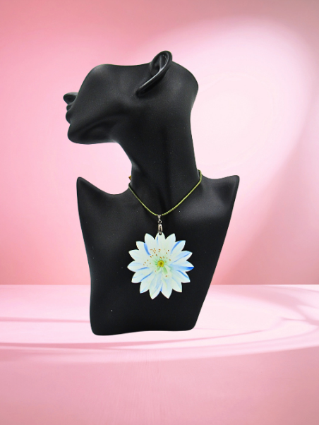 MDF- Edellweiss Shaped Sublimated Necklace 24 inch