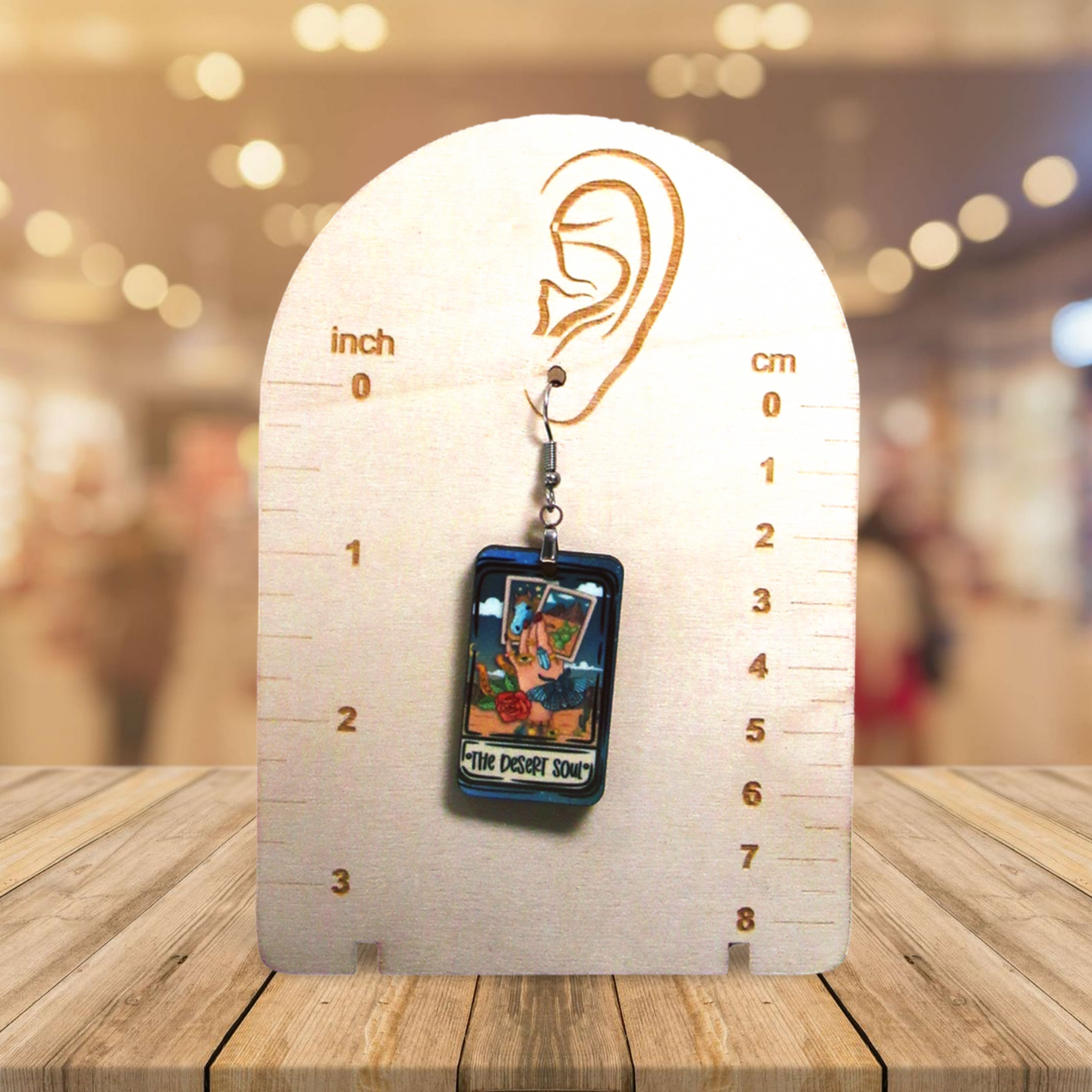 Tarot Card Shaped Sublimated Earrings