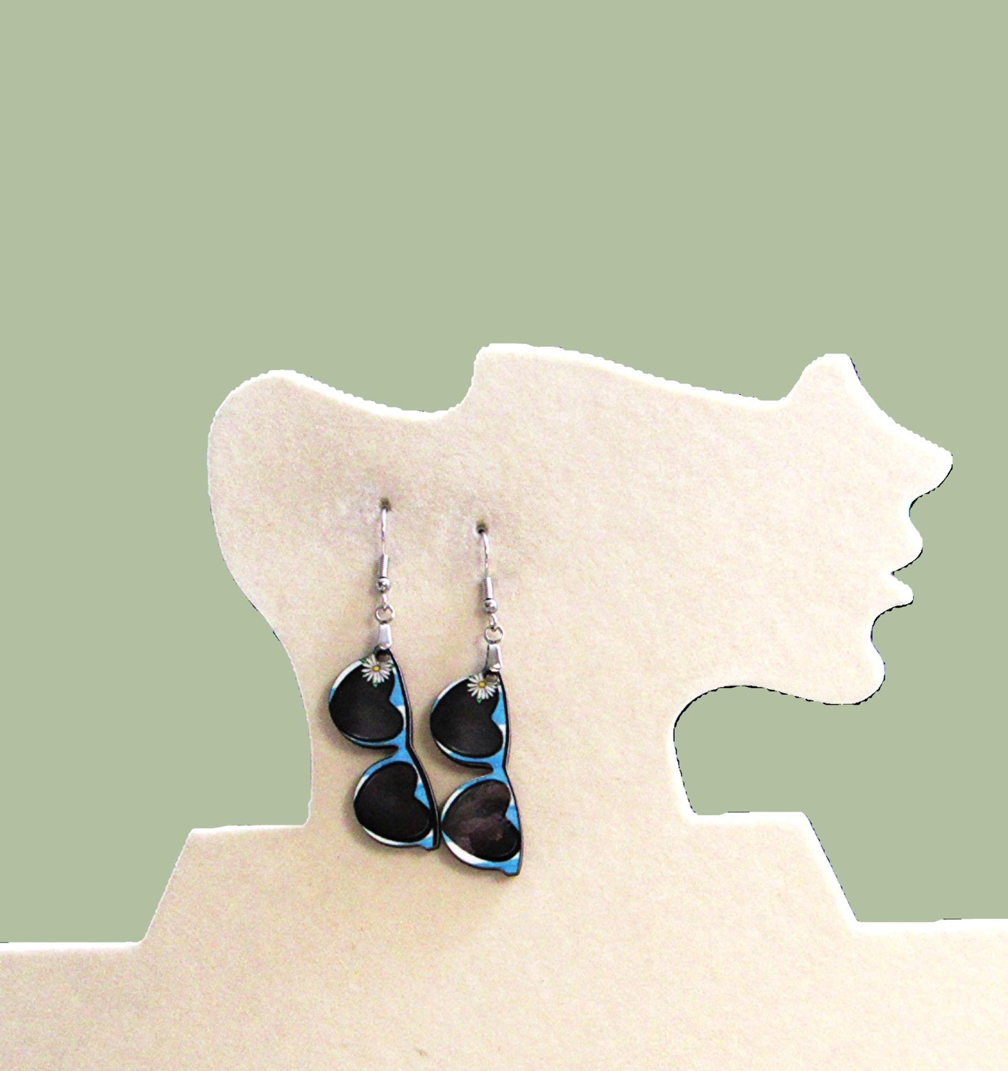 Sunglass Shaped Sublimated Earrings