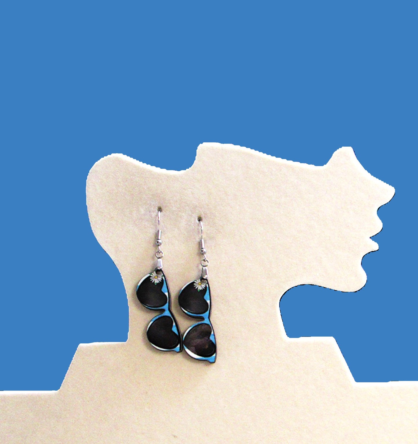 Sunglass Shaped Sublimated Earrings