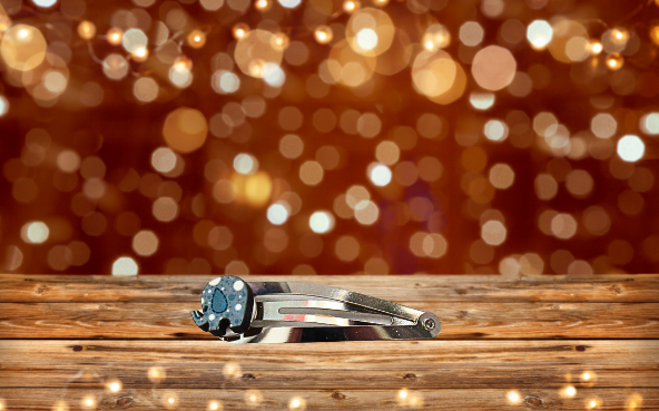 2 Inch Snap Metal Hair Barrette with MDF Sublimated Center