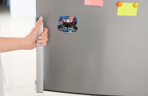 Eagle Shaped Sublimated Refrigerator Magnet