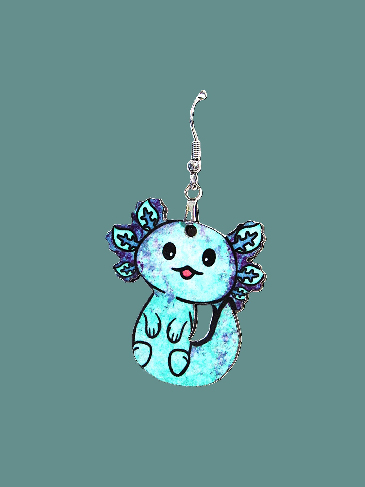 Axoloti Shaped Sublimated Earrings