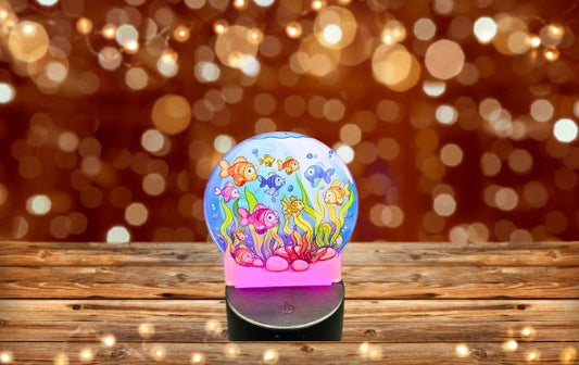 Round Shaped Sublimated Acrylic Light