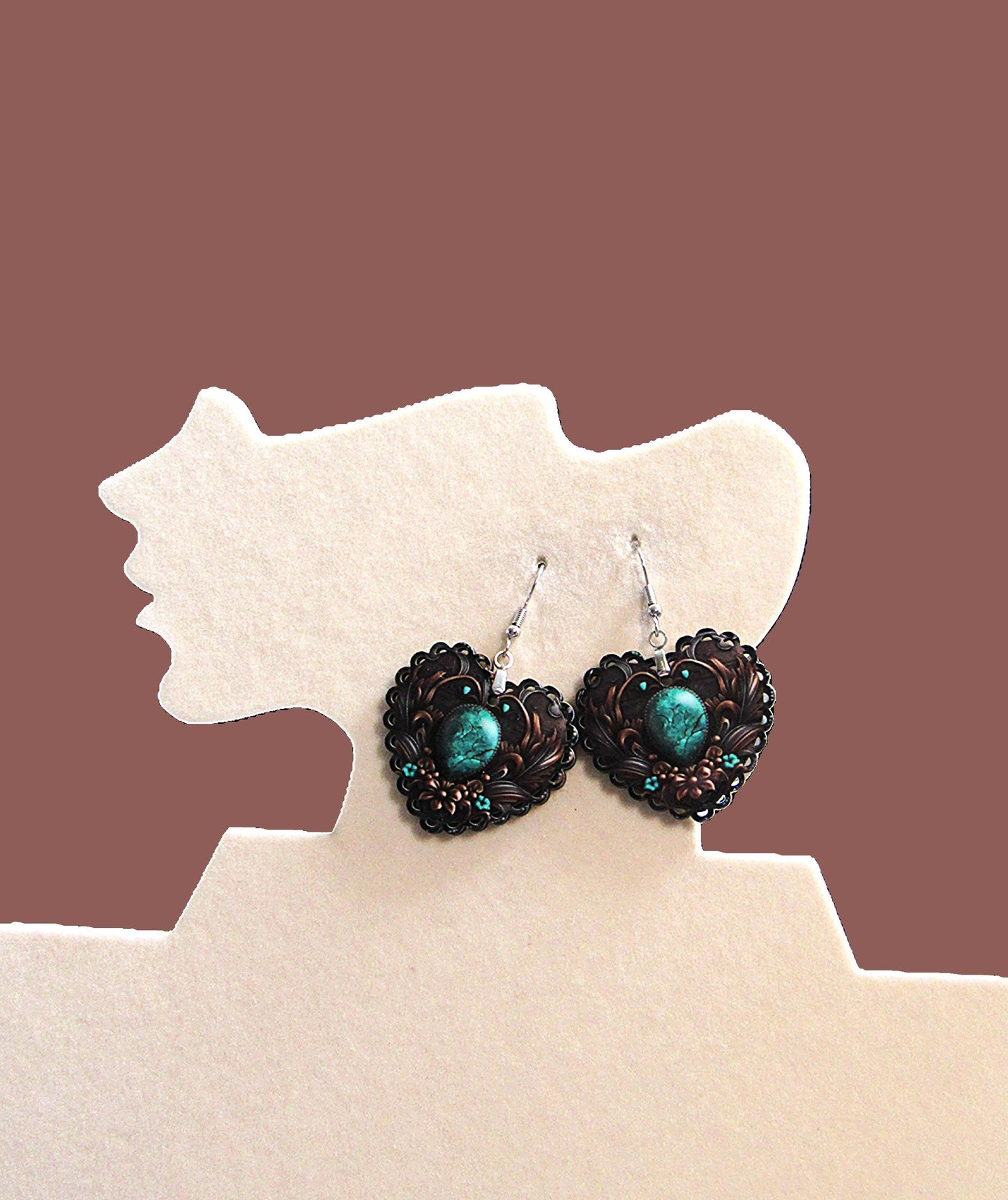 Heart Shaped Sublimated Earrings