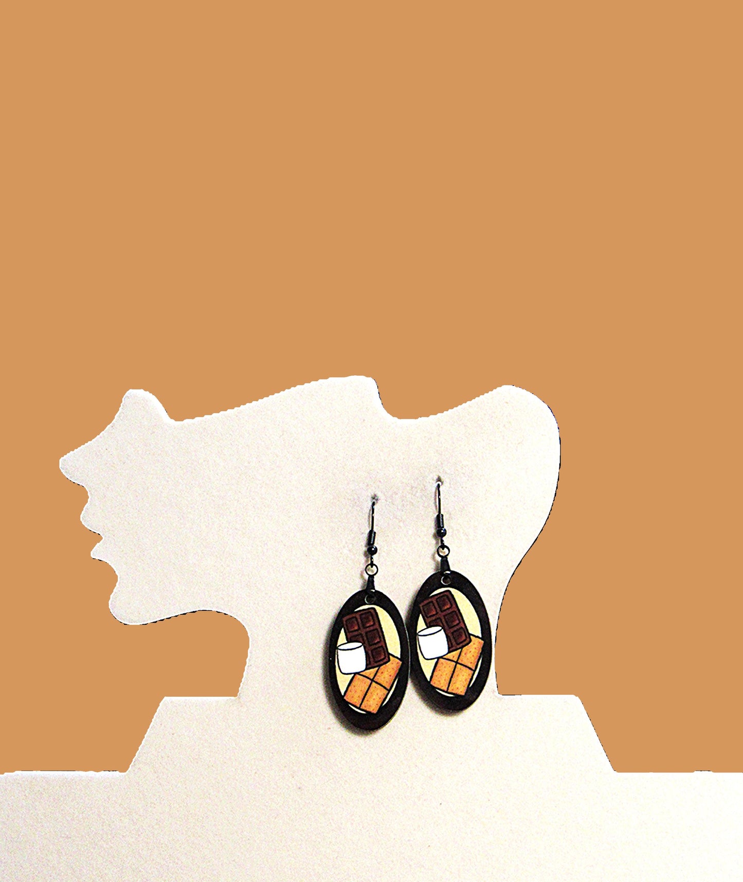Oval Shaped Sublimated Earrings