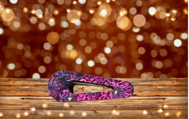 Open Triangle Shaped Sublimated Barrette