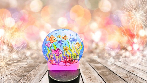 Round Shaped Sublimated Acrylic Light