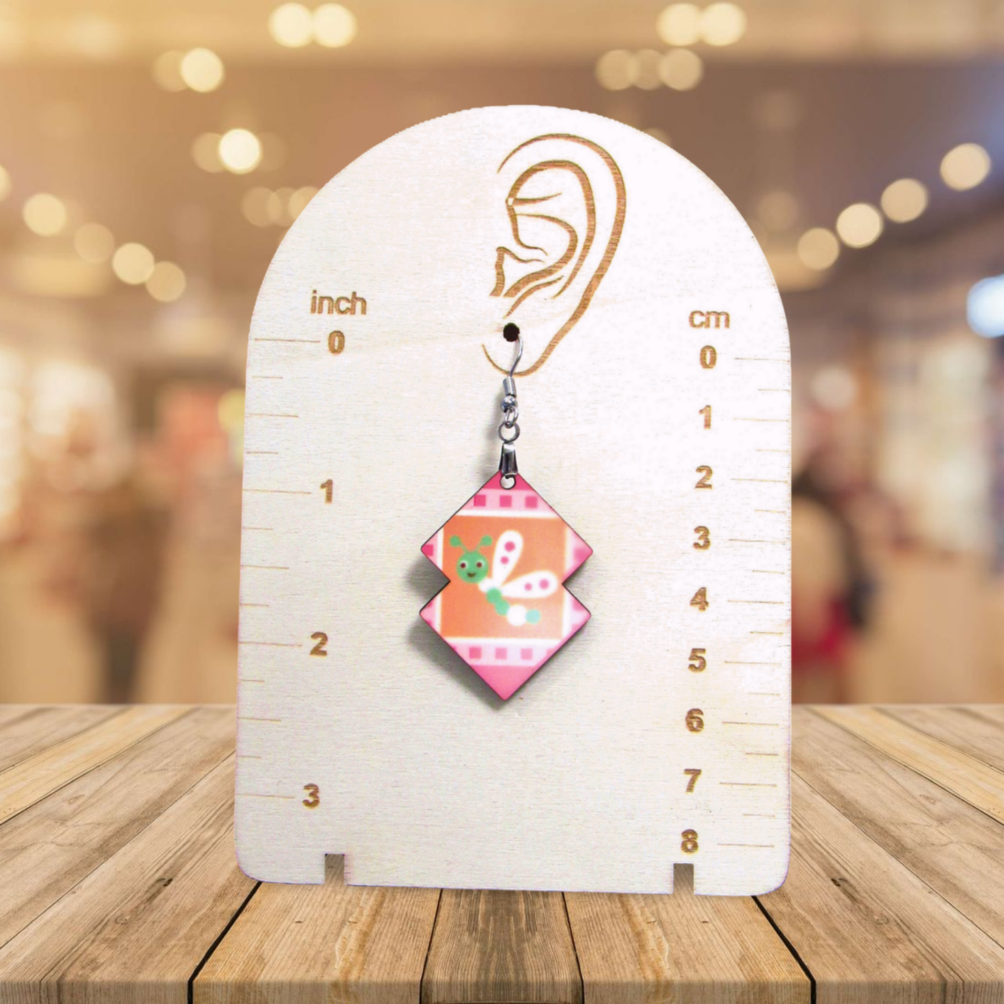 Double Boho Shaped Sublimated Earrings