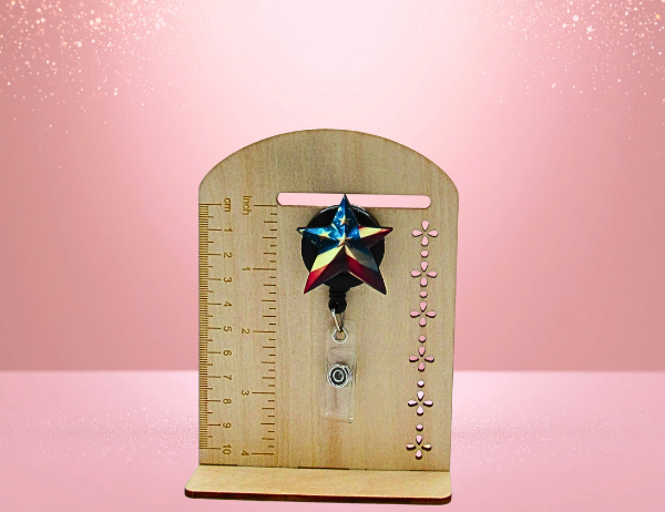 MDF-Star Shaped Sublimated Badge Reel