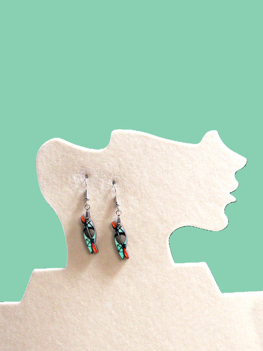 Kayak Shaped Sublimated Earrings