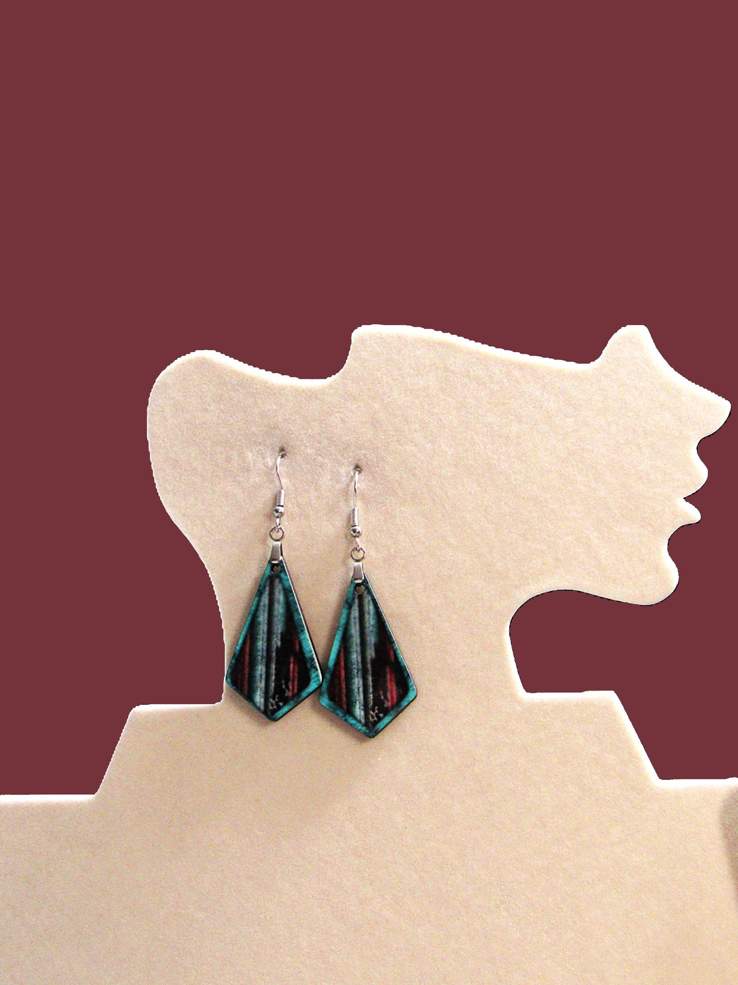 Boho Geometric Shaped Sublimated Earrings