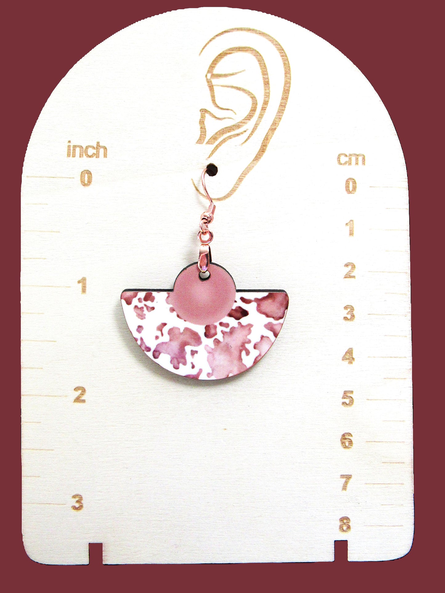 Boho Rounded Sublimated Earring