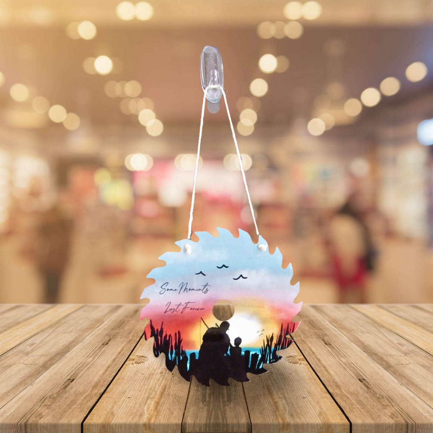 Sawblade Shaped Sublimated Door Hanger