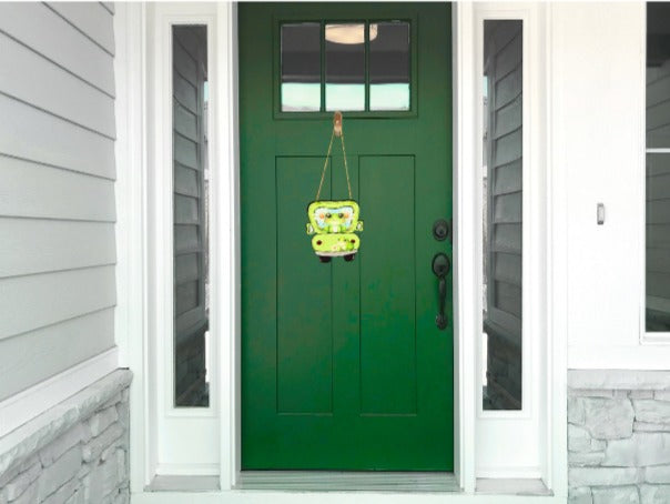 Truck Shaped Sublimated Door Hanger