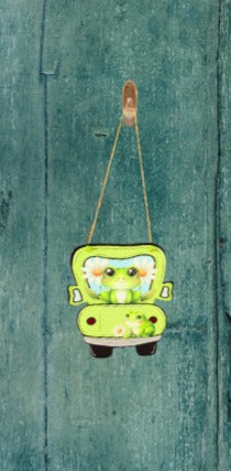 Truck Shaped Sublimated Door Hanger