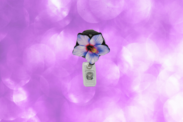 MDF-Tropical Flower Shaped Sublimated Badge Reel
