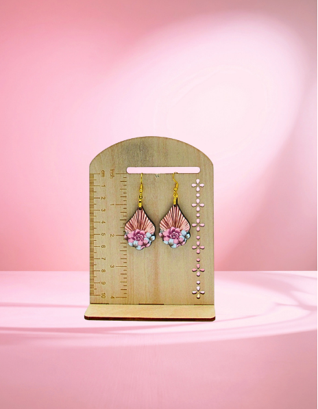 MDF-Fancy Teardrop Shaped Sublimated Earrings 1.5 inch