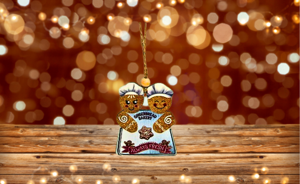 Gingerbread Pan Shaped Sublimated Ornament
