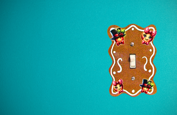 Wavy Edge Shaped Sublimated  Switch Plate Cover