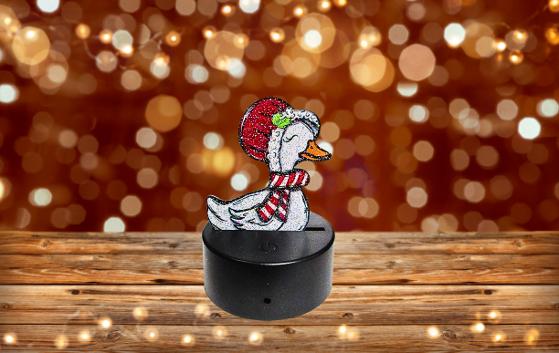 Glitter Acrylic Goose Shaped Sublimated Light